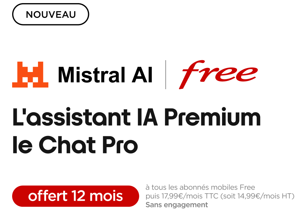 Free offre 1 an d'IA à tous ses abonnés mobiles !