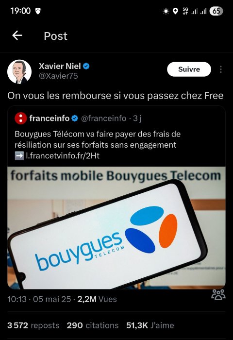Les malheurs de Bouygues font le bonheur de Free !