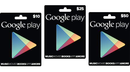 Smartphone France Android Edition : Les cartes cadeaux Google Play  disponibles  aux USA